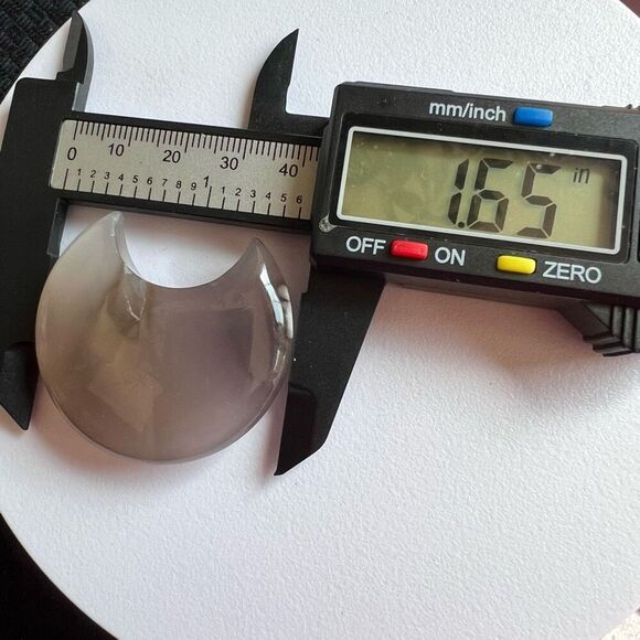 Gray Agate Crystal Crescent Moon Meditation Healing Stone (2) - Picture 9 of 10